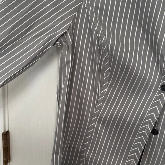 Striped Women’s Button Up Shirt - Picture 4 of 9